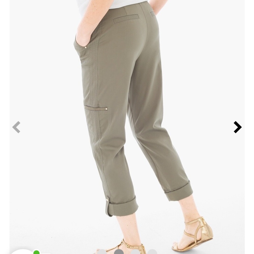 Chicos blue utility pant blue nwt